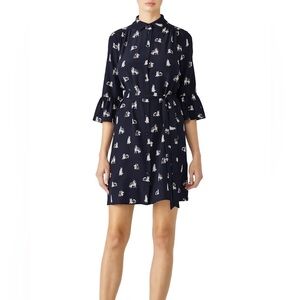 Kate Spade New York Husky Print Dress SZ XXS Very RARE!